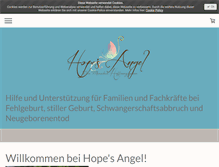 Tablet Screenshot of hopesangel.com